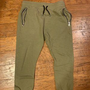 TOPMAN Army Green Joggers (Waist 32-34)